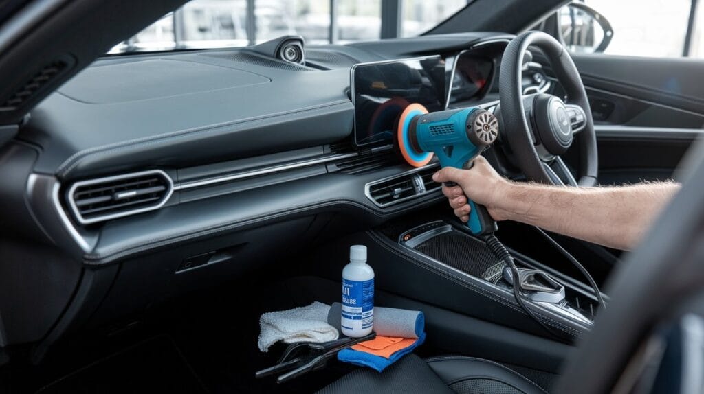 how do you remove scratches from car dashboard​