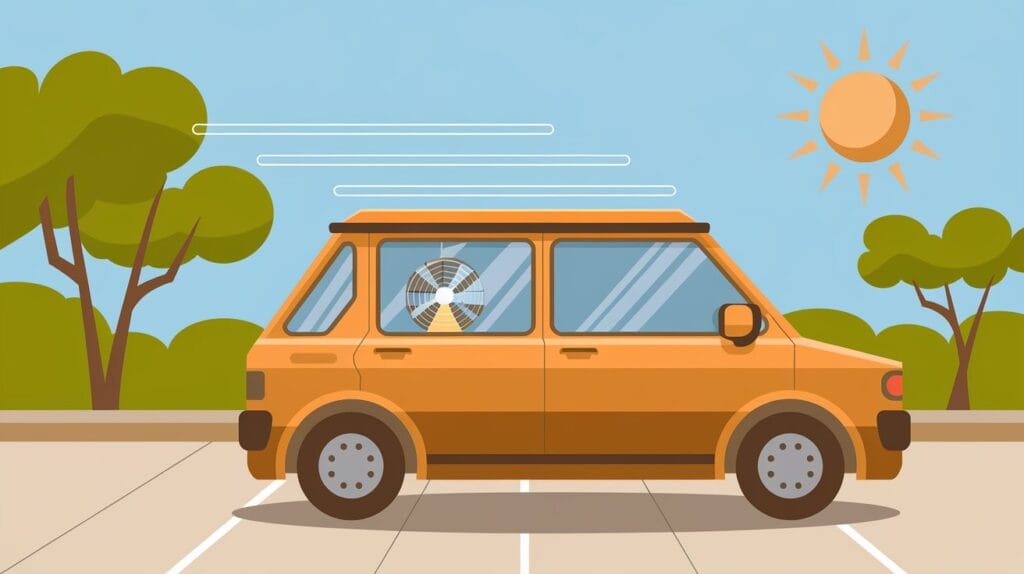 how to keep car cool while parked