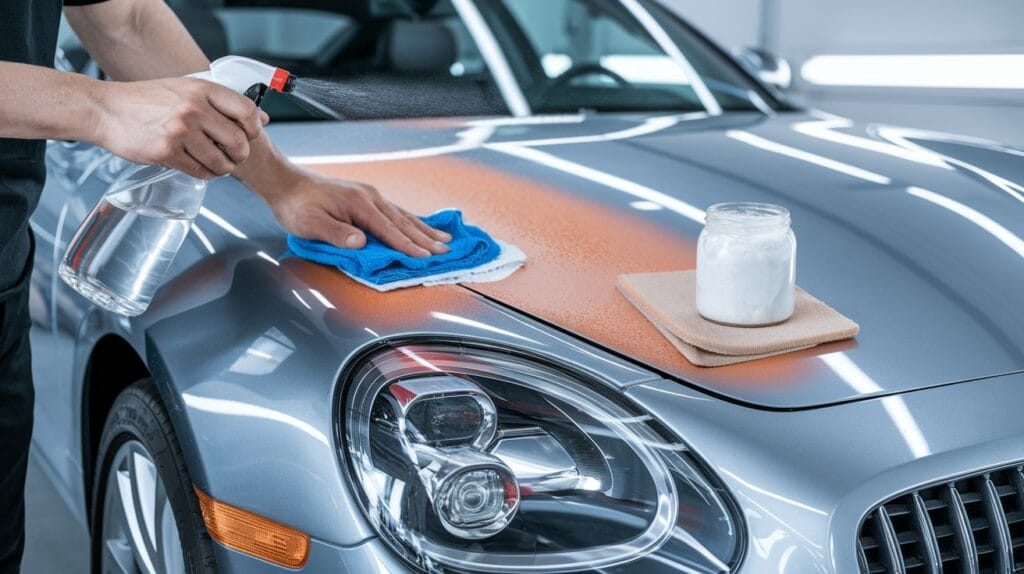 how to remove water spots from car​